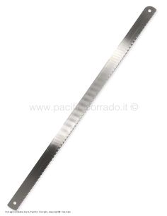 Lama inox ricambio per seghetto cm 42x2h cm da foro a foro 40 cm