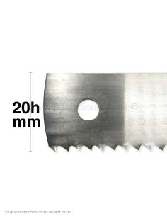 Lama inox ricambio per seghetto cm 42x2h cm da foro a foro 40 cm 2