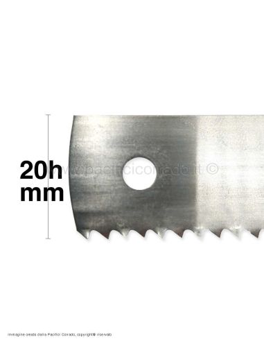 particolare altezza lama da 2 cm