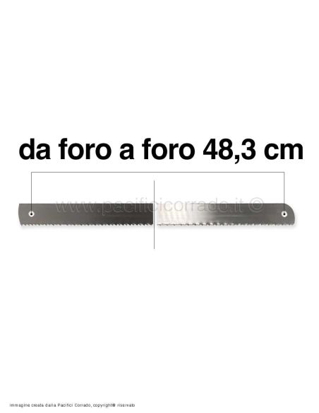 immagine lama da foro a foro 48,3 cm immagine lama da foro a foro 48,3 cm