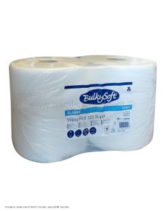 Bobina multiuso 2 veli Wiper Roll 125 mt in cellulosa - 125 m bianco