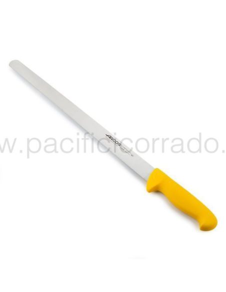 coltello con manico giallo