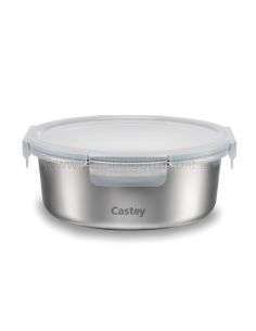 Castey Contenitore rotondo in acciaio inox per microonde 2