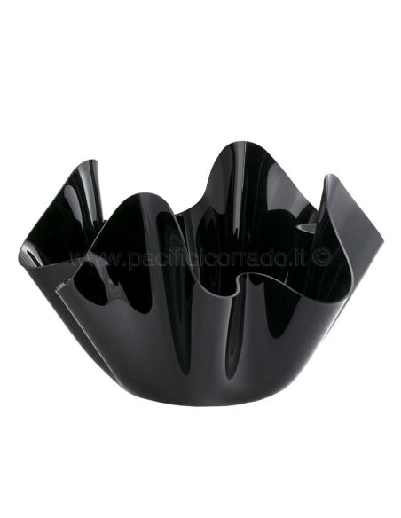 Insalatiera a fazzoletto colore nero 250x300h mm Insalatiera a fazzoletto colore nero 250x300h mm