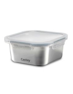 Castey Contenitore quadrato in acciaio inox per microonde vista catalogo