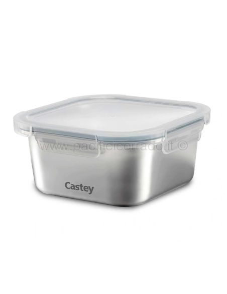 Castey Contenitore quadrato in acciaio inox per microonde vista catalogo