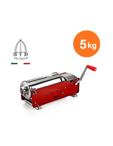 insaccatrice da 5 kg tre spade verniciata rossa