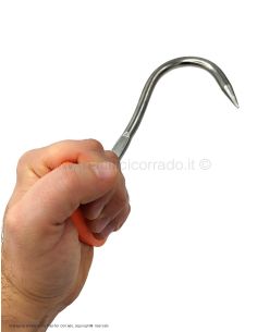 Gancio a uncino con manico arancione in pvc 2