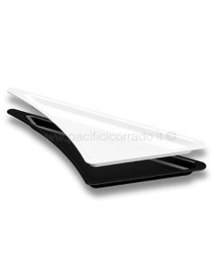Vassoio sinistro per alzata 538x376x30h mm disponibili nel colore bianco e nero