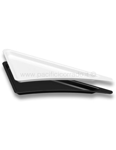 Linea Siracusa Vassoio destro per alzata 538x376x30h mm disponibili in colorazione bianco e nero