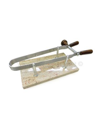 Ambrogio Sanelli - Morsa prosciutto in acciaio inox con base in marmo