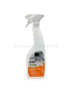 Itidet - Detergente antibatterico idroalcolico - Food San 750 ml rapida pulizia e sanificazione delle superfici