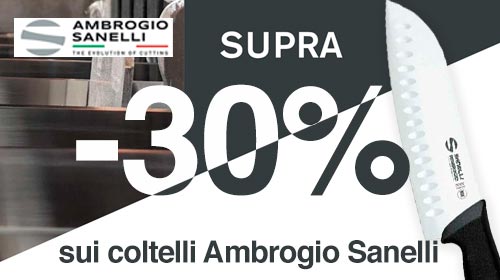 -30% di sconto sui coltelli Ambrogio Sanelli