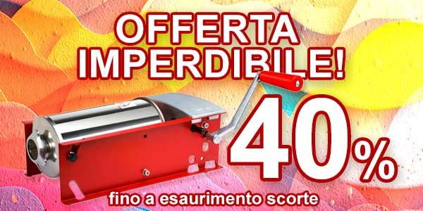 Offerta del 40% sull'insaccatrice star da 5L