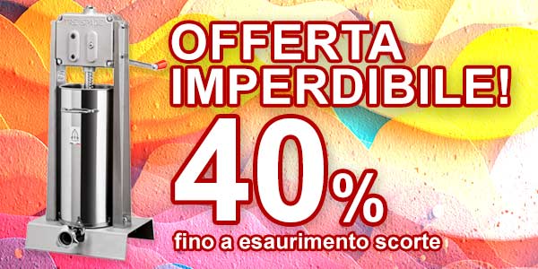 Insaccatrice verticale manuale in offerta al 40% di sconto